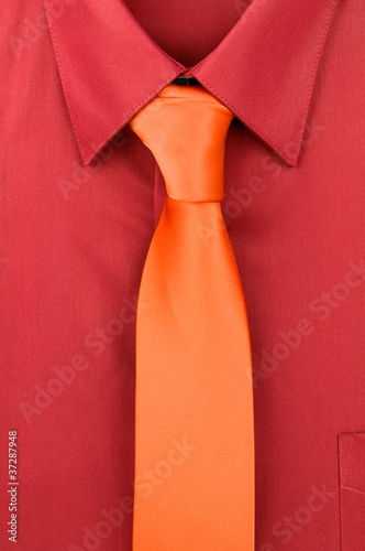 Shirt with a tie.