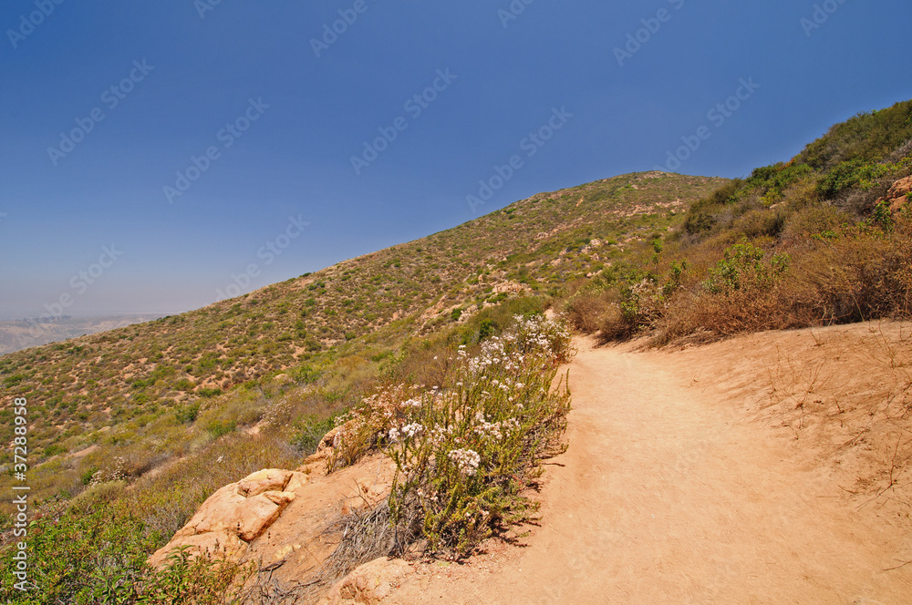 Trail on a desert mountain