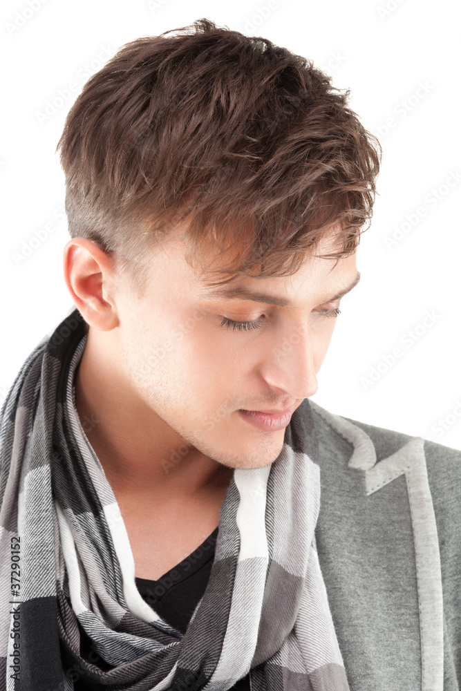 Portrait of a handsome young man on white background Portrait of a handsome young man on white background