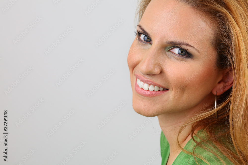 Attractive lady with healthy smile Attractive lady with healthy smile
