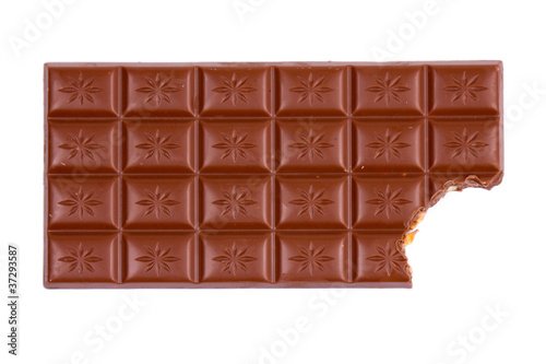 chocolate bar with bite photo