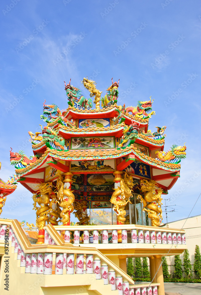 Obraz premium Chinese temple in Thailand .
