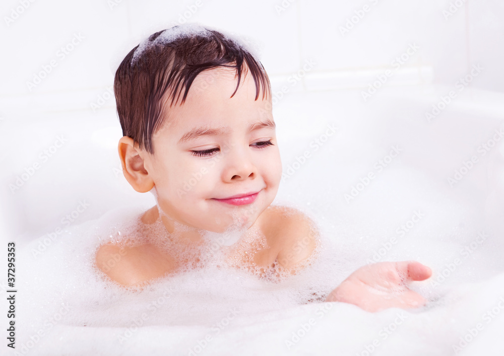 boy taking a bath boy taking a bath