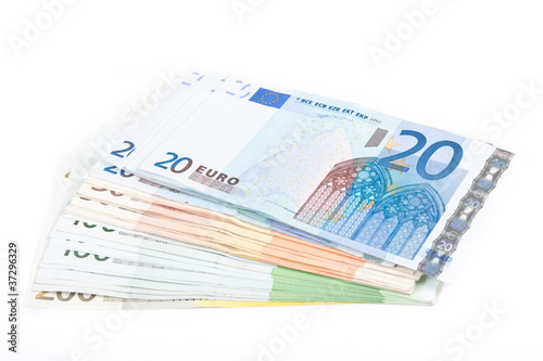 Euro banknotes