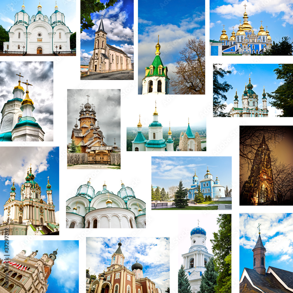 Obraz premium set of churches