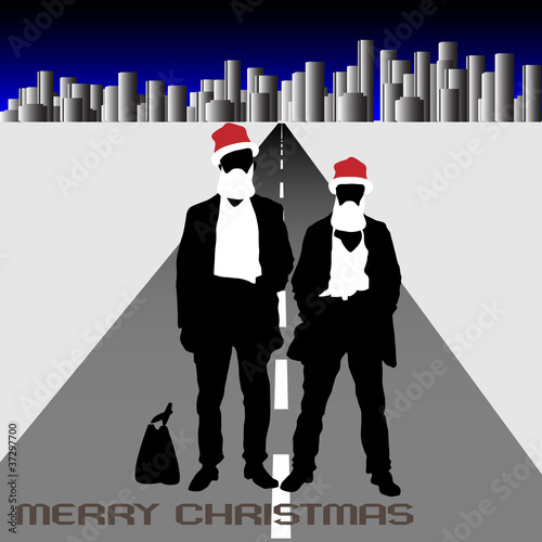 Concept Christmas retro background