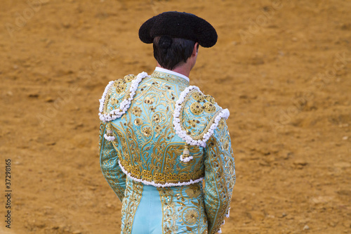 Matador in bullfight. Madrid, Spain.