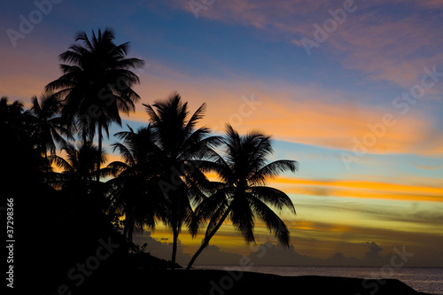 sunset over Caribbean Sea, Turtle Beach, Tobago © Richard Semik