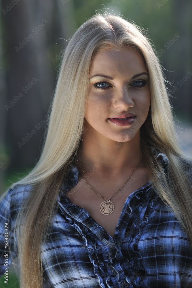 romantic couple in love outdoor