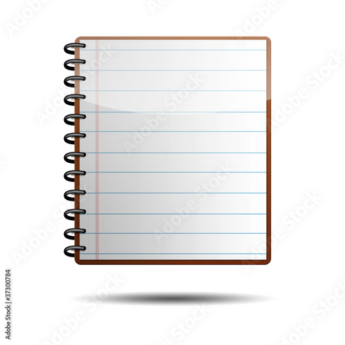 Quadro su tela Icono cuaderno 3D