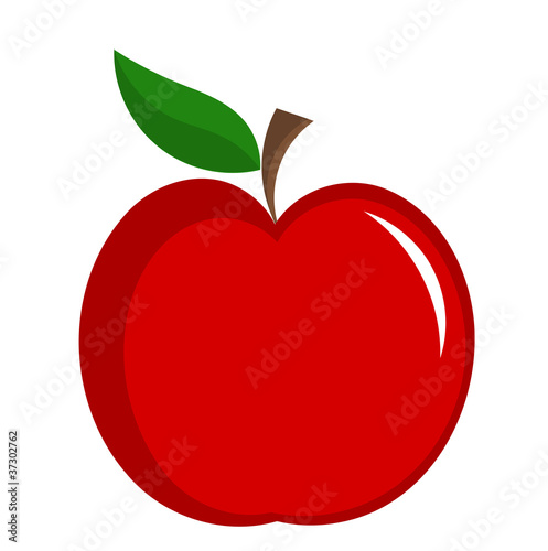 Red apple vector