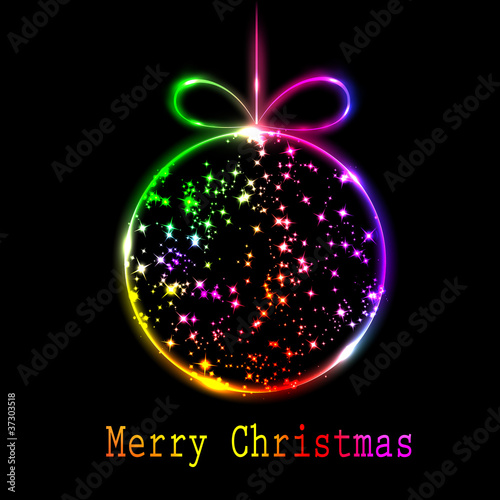 Merry Christmas greeting card