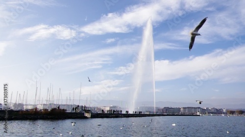 Jet d'Eau in Geneva