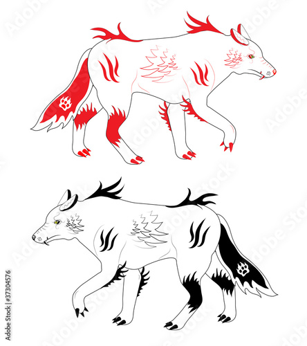 Snow wolves