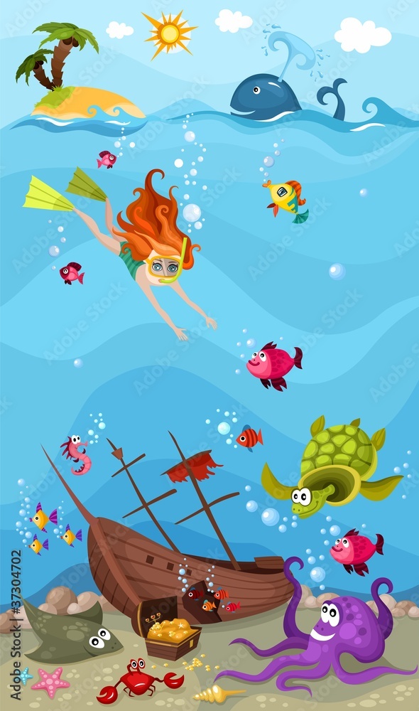 Fototapeta premium sea life