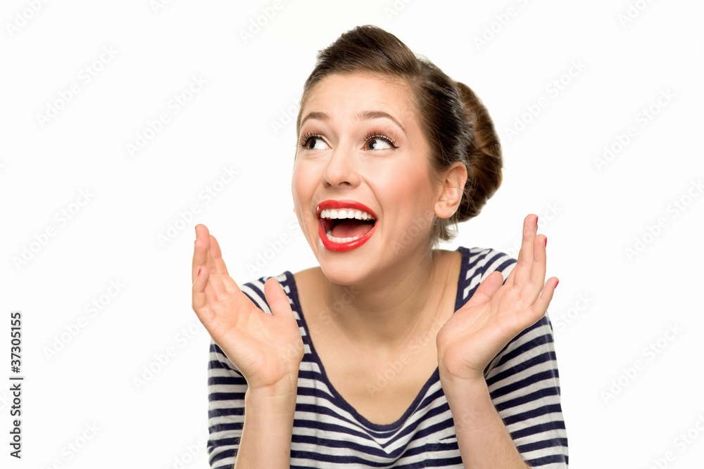 Surprised pin-up girl Surprised pin-up girl