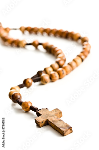 Wooden rosary beads