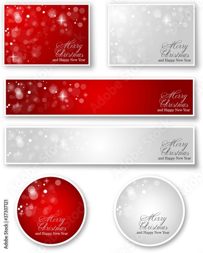 X-mas and New Year labels