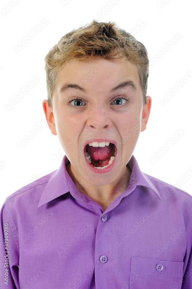 Angry little boy Angry little boy