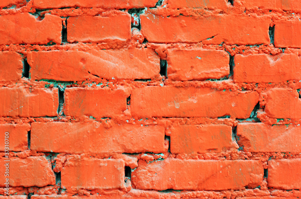 Obraz premium Red brick wall background