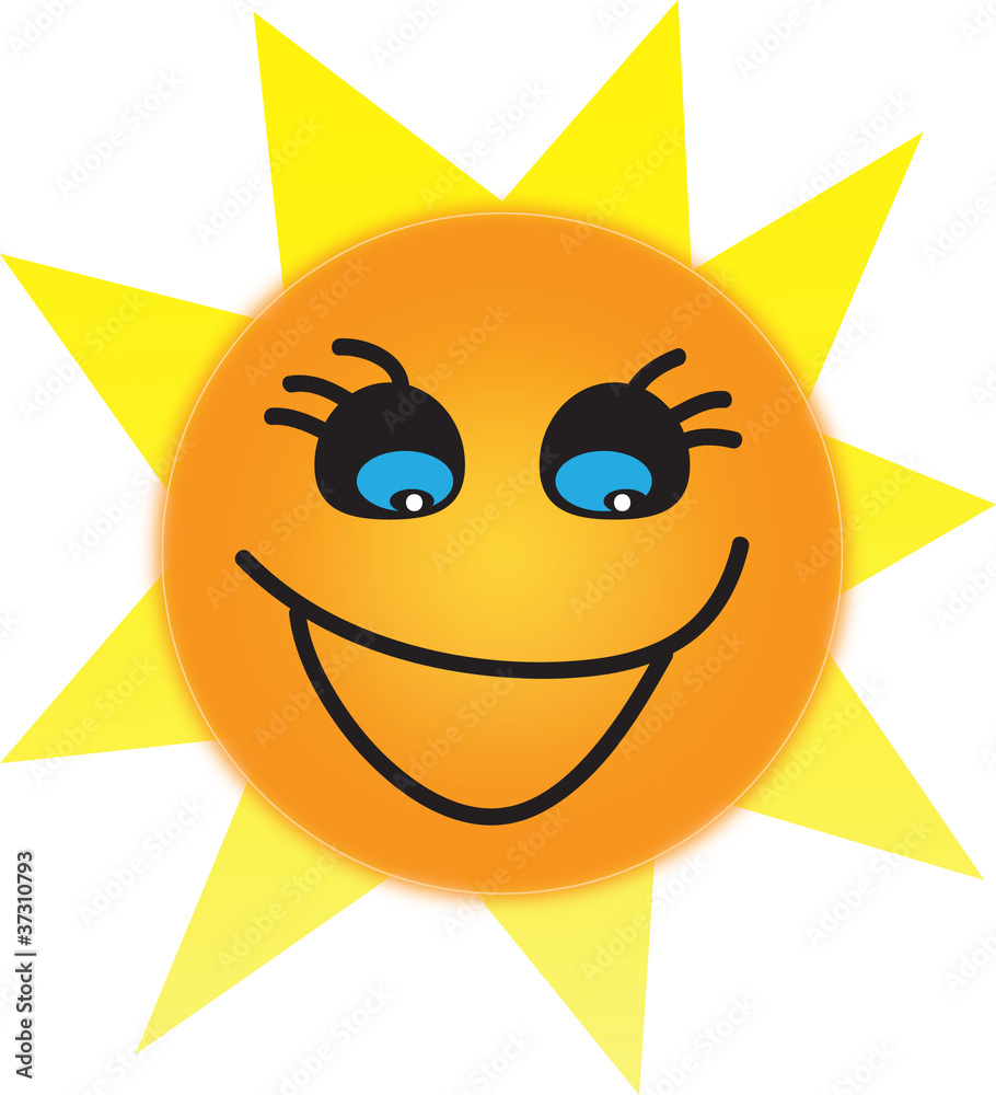 smiling sun illustration