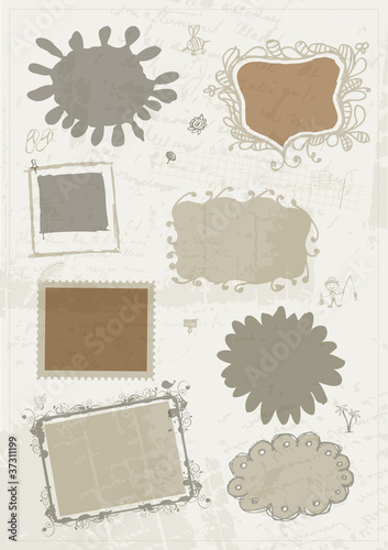 Sketch of frames, hand drawing for your design