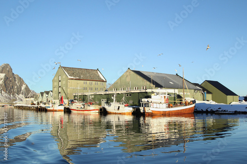 Old fish factory mirroring
