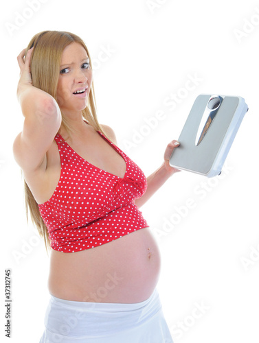 beautiful young pregnant woman