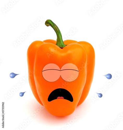 Crying sweet pepper photo