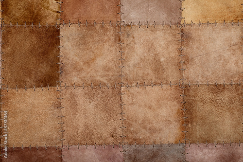High resolution stiched natural suede leather texture