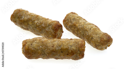 Breakfast sausages photo