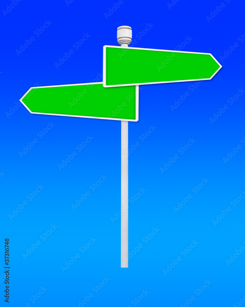 signboard isolated on white. signboard isolated on white.