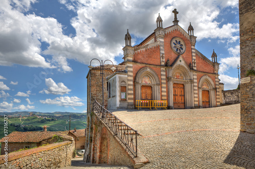 Old church in Castiglione Falletto, Italy. photo