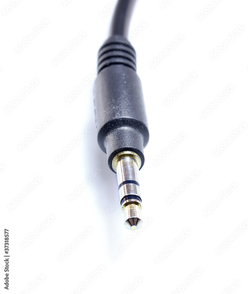 jackplug for connection apparatus isolated on white background jackplug for connection apparatus isolated on white background