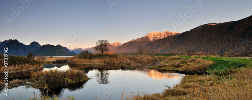 Pitt Polder Autumn sunset photo