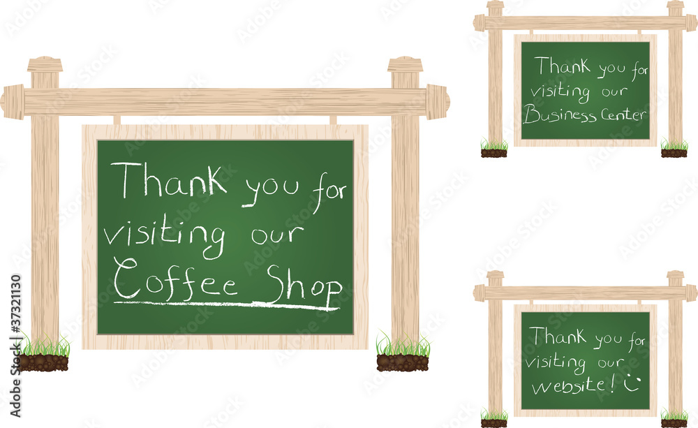 thank you for visiting banners Stock Vector | Adobe Stock