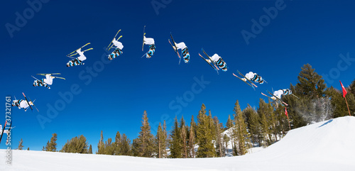 Ski Back Flip off Jump