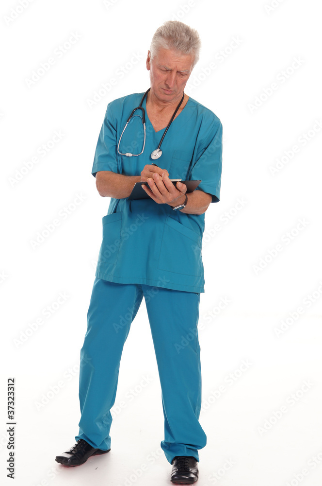 cute doctor on white cute doctor on white