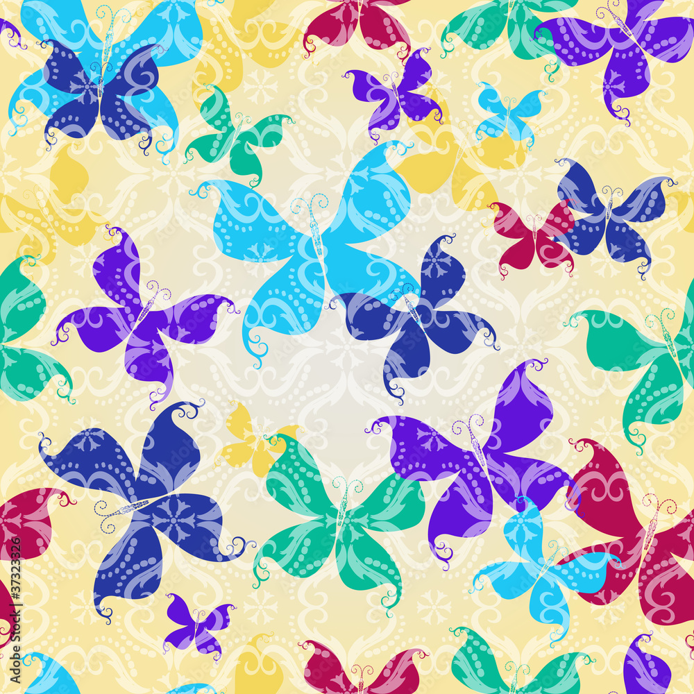 Seamless pattern with butterflies Seamless pattern with butterflies