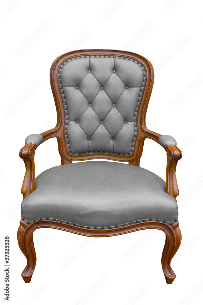 luxury armchair isolated on the white background
