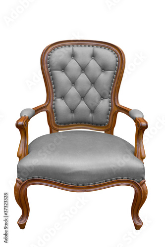 luxury armchair isolated on the white background