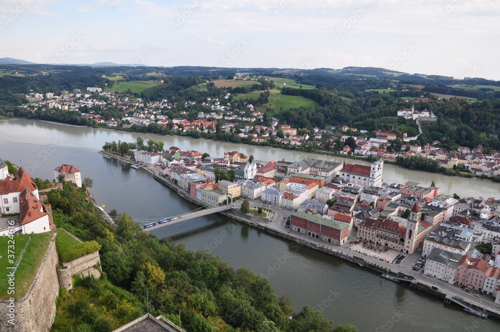 Passau - Dreiflüsse-Stadt / Three-RiverCity - DE, Aug 2011
