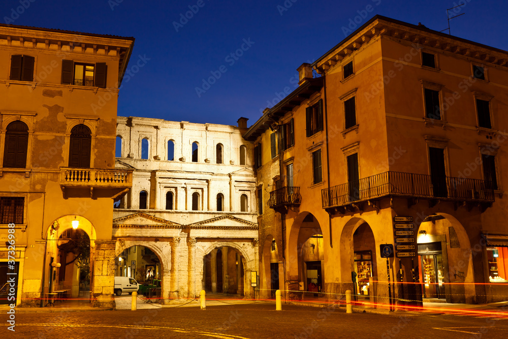 Porta Borsari Gates in Verona, Italy
