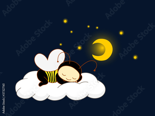 Bee sleeping
