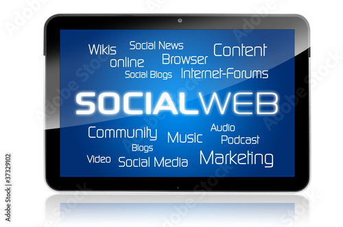 Tablet mit Socialweb