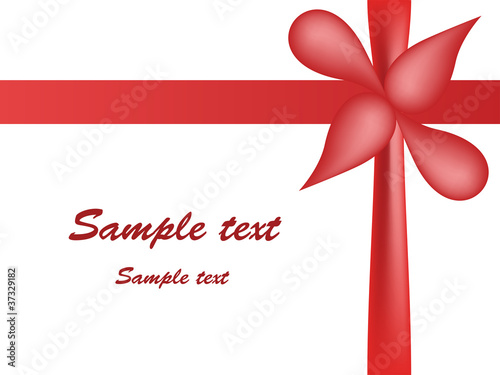 red bow and tape