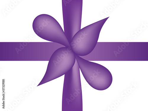 violet bow and tape