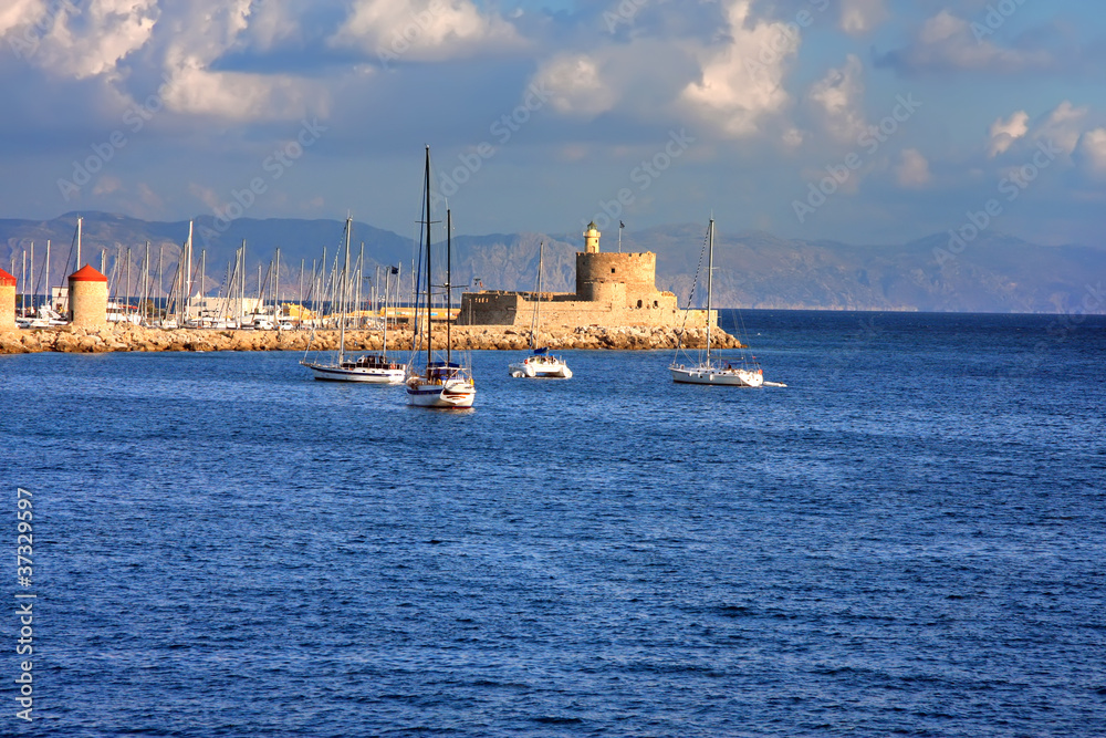 Greece. Harbor of Rhodos City