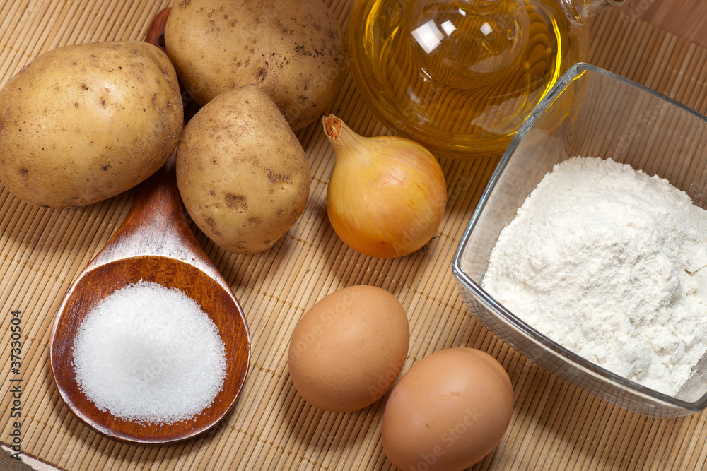 Potato pancakes ingredients