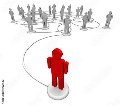 Network of People - Communication Links